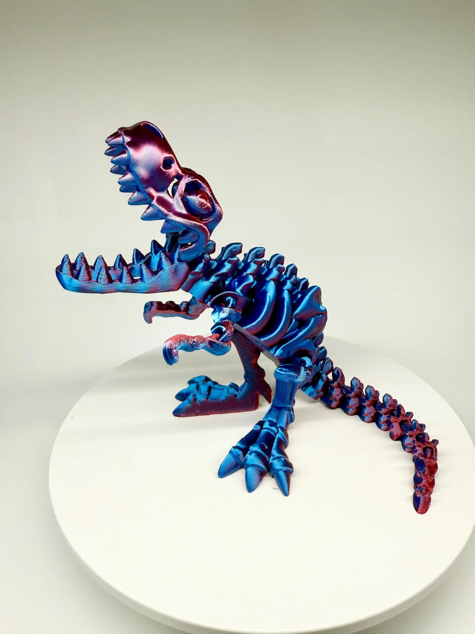 Articulated 3D Printed T-Rex Skeleton Fidget Toy