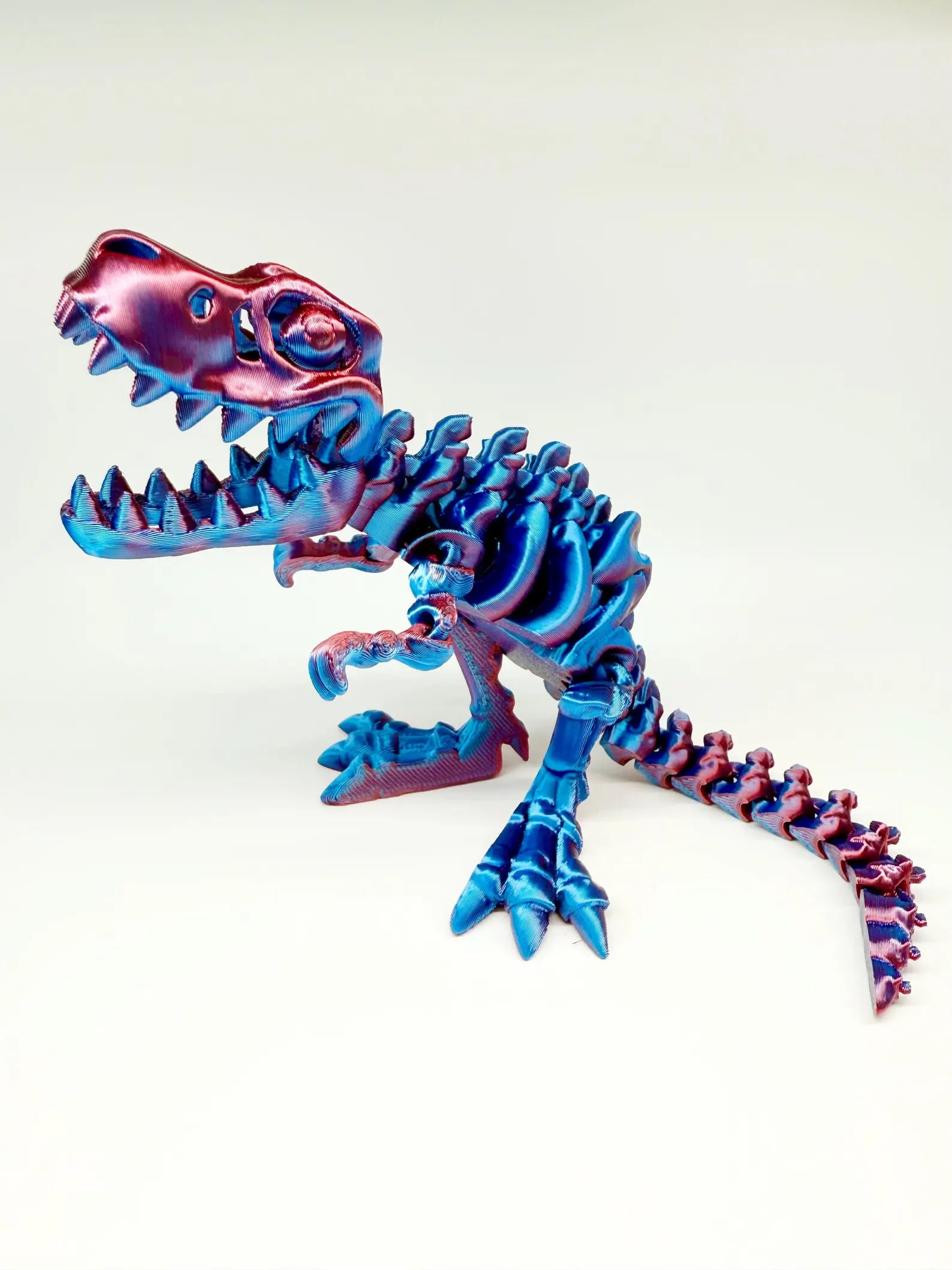 Articulated 3D Printed T-Rex Skeleton Fidget Toy