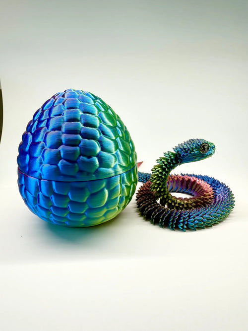 Articulated Fidget Snake in Egg